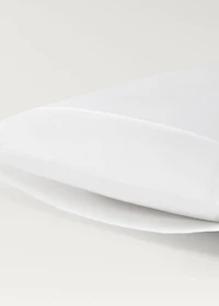 Two 300-thread count cotton percale pillowcases 50x75 cm