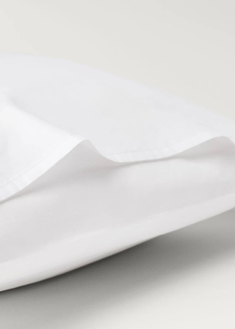Two 300-thread count cotton percale pillowcases 50x75 cm