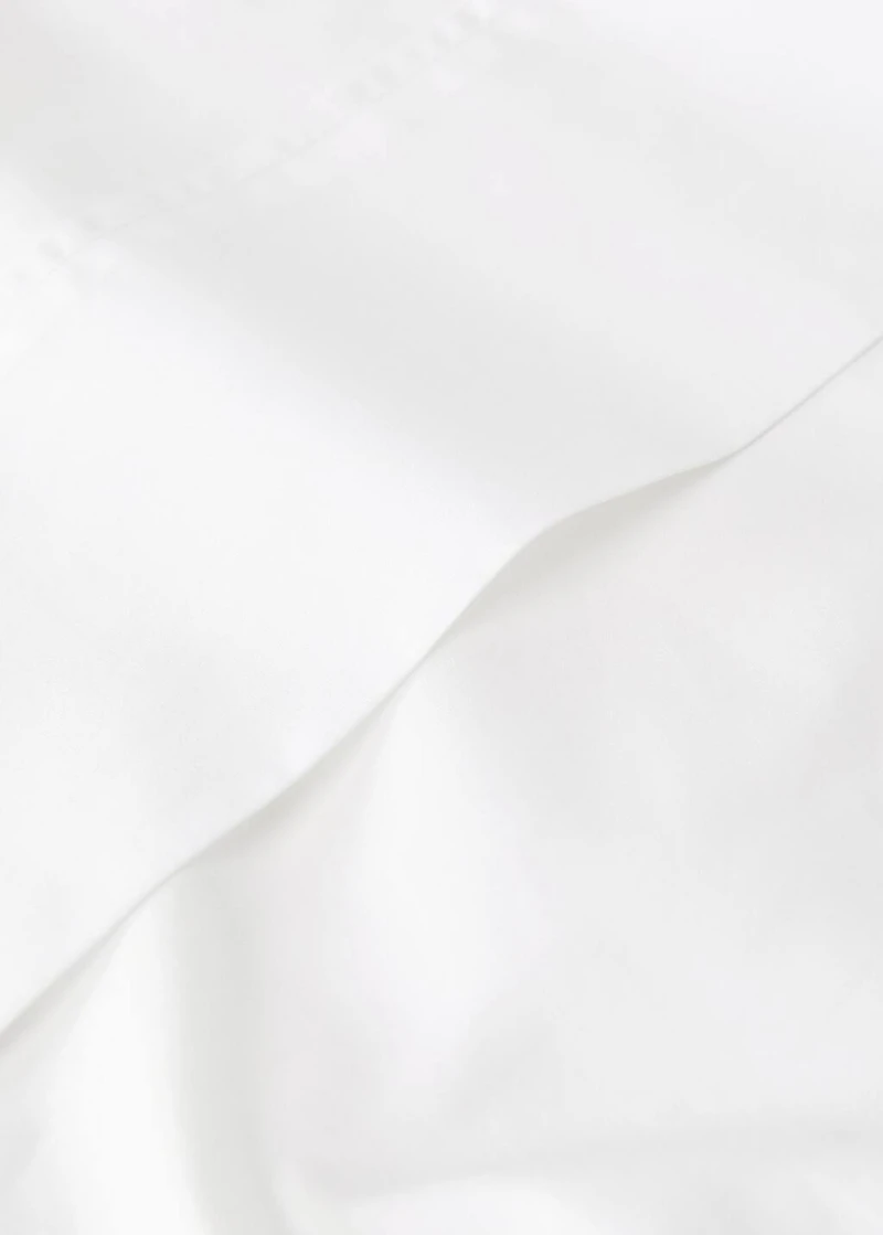 300-thread count percale cotton top sheet for / cm bed