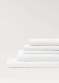 300-thread count percale cotton top sheet for / cm bed