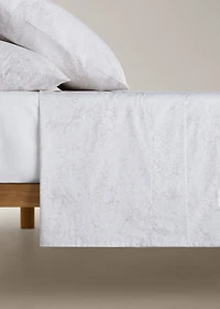 200-thread count percale cotton top sheet for 90 cm bed