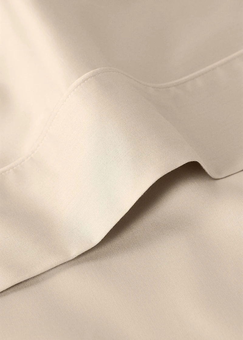 600-thread satin cotton top sheet for 180/200 cm bed