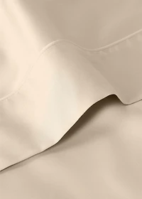 600-thread satin cotton top sheet with trim for 200 cm bed