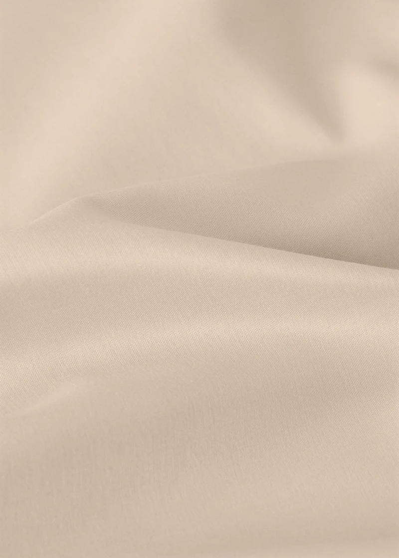 600-thread satin cotton top sheet with trim for 200 cm bed