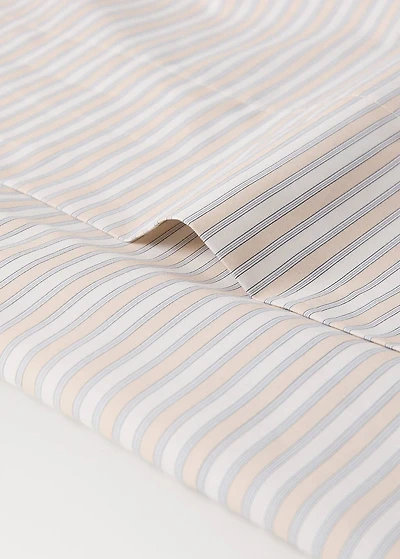 Children's percale cotton top sheet with hedgehog print for cm bed