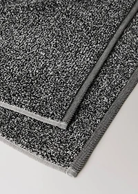 Cotton-blend two-tone washbasin towel