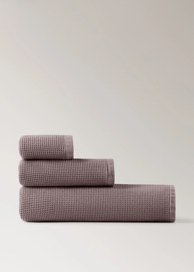 Reversible cotton washbasin towel