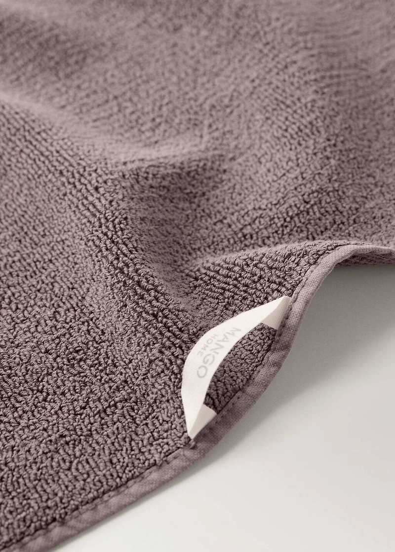 Reversible cotton washbasin towel