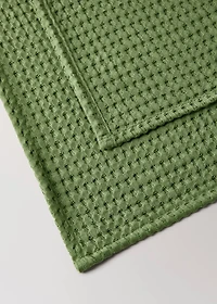Children's waffle cotton shower towel