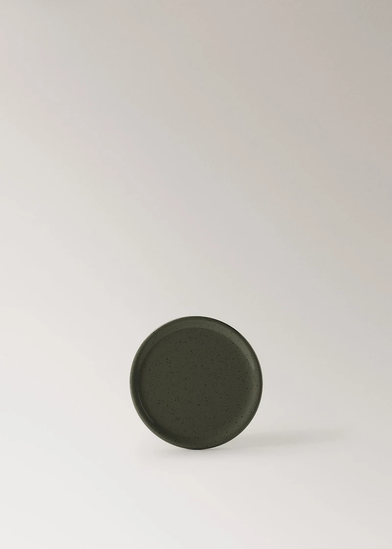 Stoneware coasters with spots