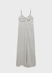 Long printed dress