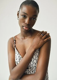 Long printed dress