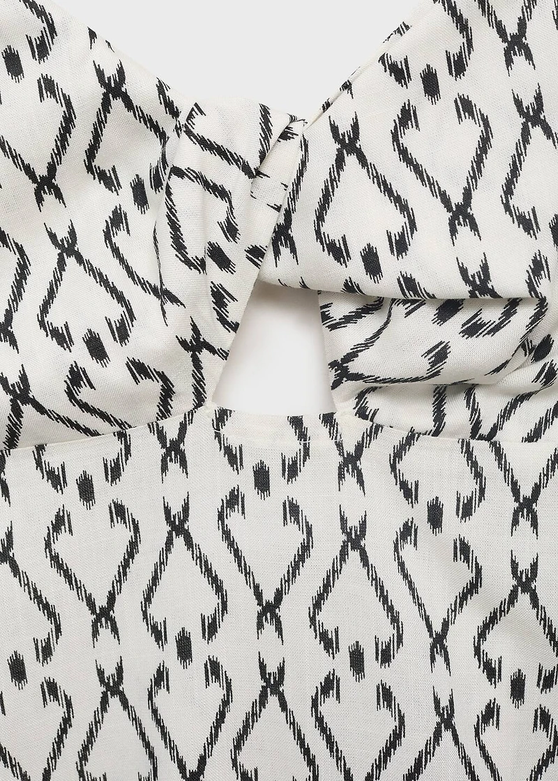 Long printed dress