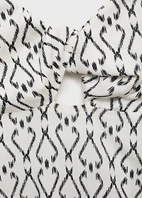 Long printed dress