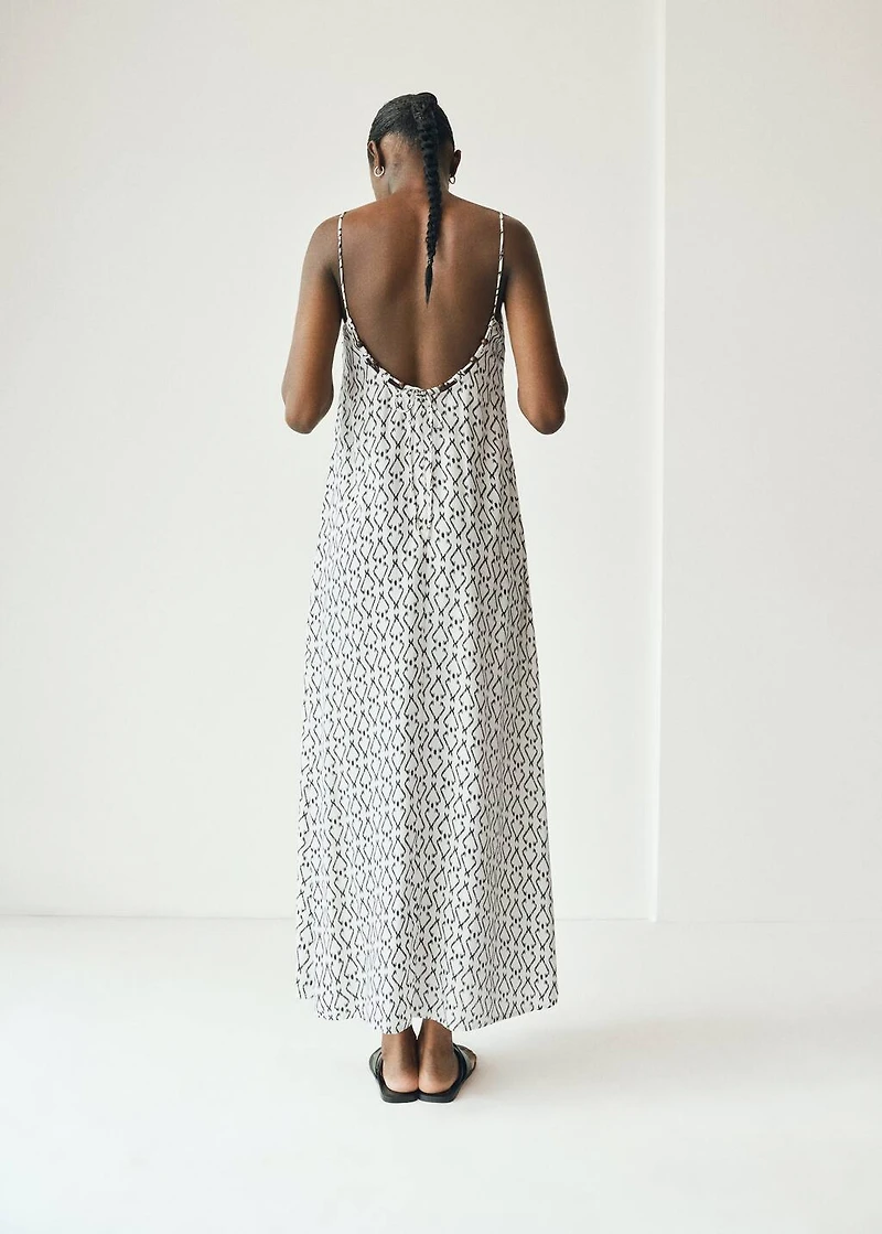 Long printed dress