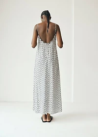 Long printed dress
