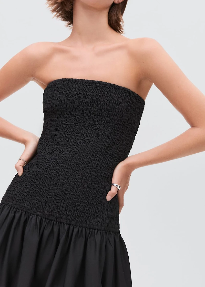 Strapless maxi-dress