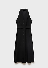 Lyocell dress with belt