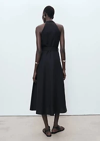 Lyocell dress with belt