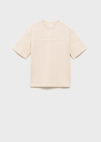 Printed cotton-blend T-shirt