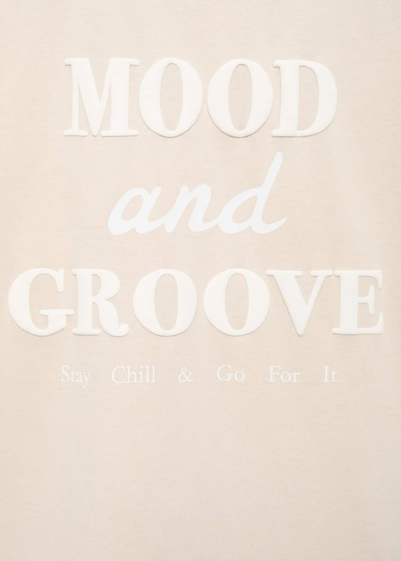 Printed cotton-blend T-shirt