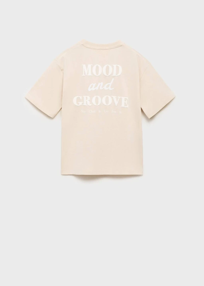 Printed cotton-blend T-shirt
