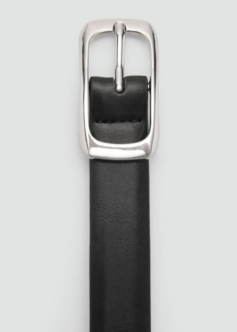 Rectangular buckle belt
