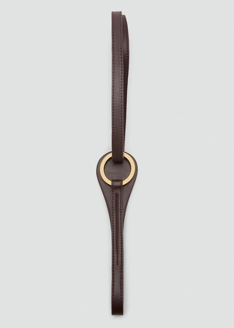Thin belt with maxi-buckle