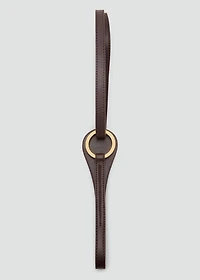 Thin belt with maxi-buckle
