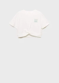 Knot crop T-shirt