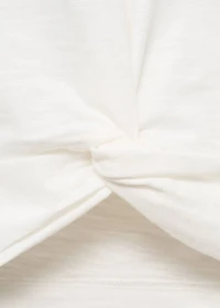 Knot crop T-shirt