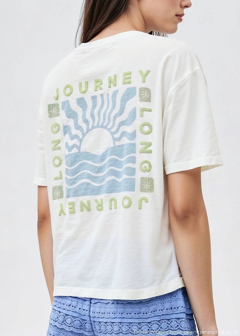 Knot crop T-shirt