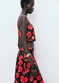 Floral crop top