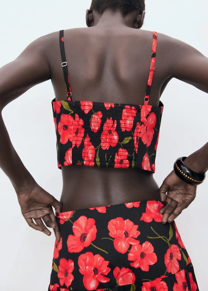 Floral crop top