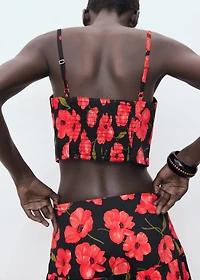 Floral crop top