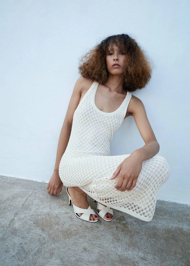 Crochet long dress