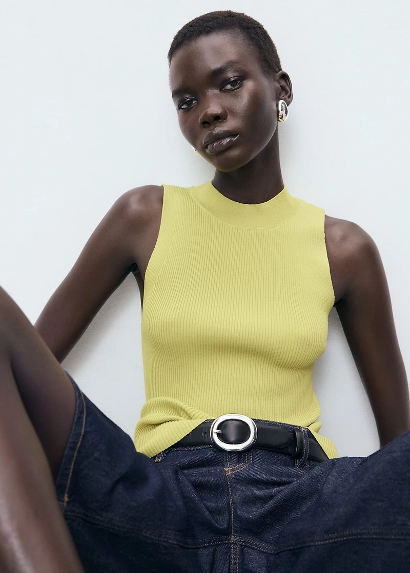 Ribbed knit top