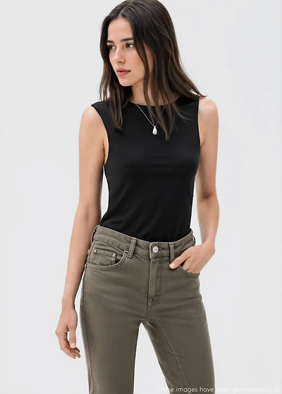 Plain strapless top