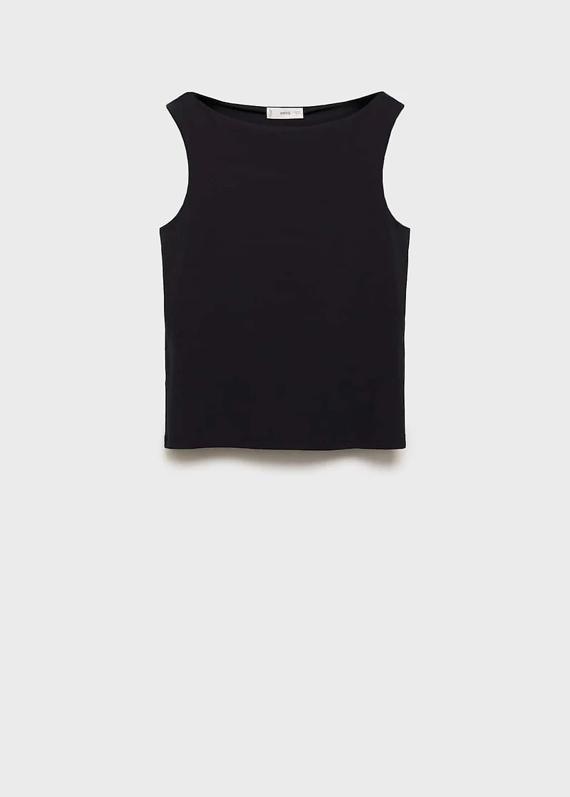 Plain strapless top