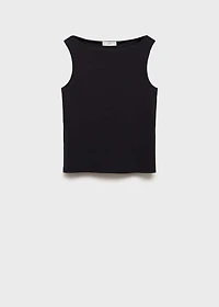 Plain strapless top