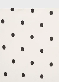 Long polka-dot skirt