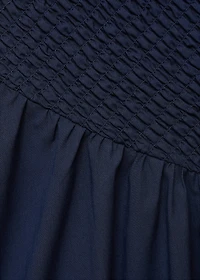 Combined halter-neck dress