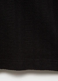Structured knitted shirt