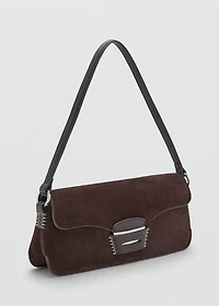 Suede shoulder bag