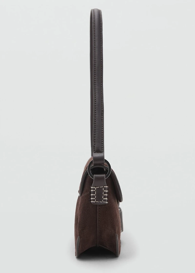 Suede shoulder bag