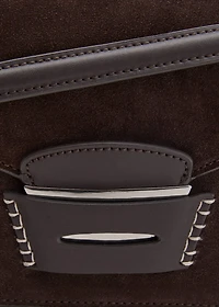 Suede shoulder bag