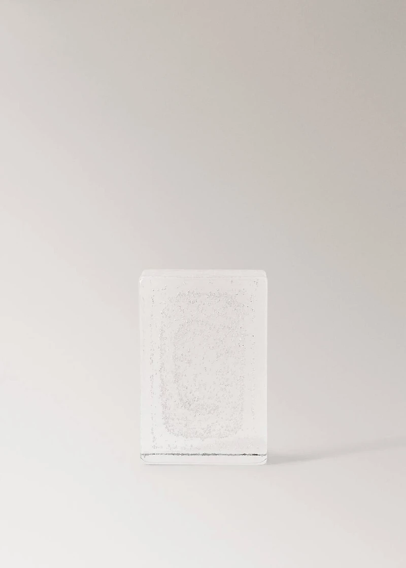 Bubble-glass decorative block
