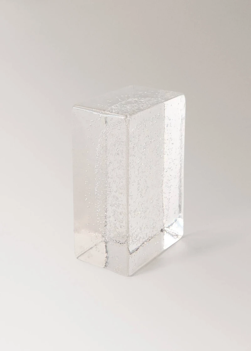 Bubble-glass decorative block