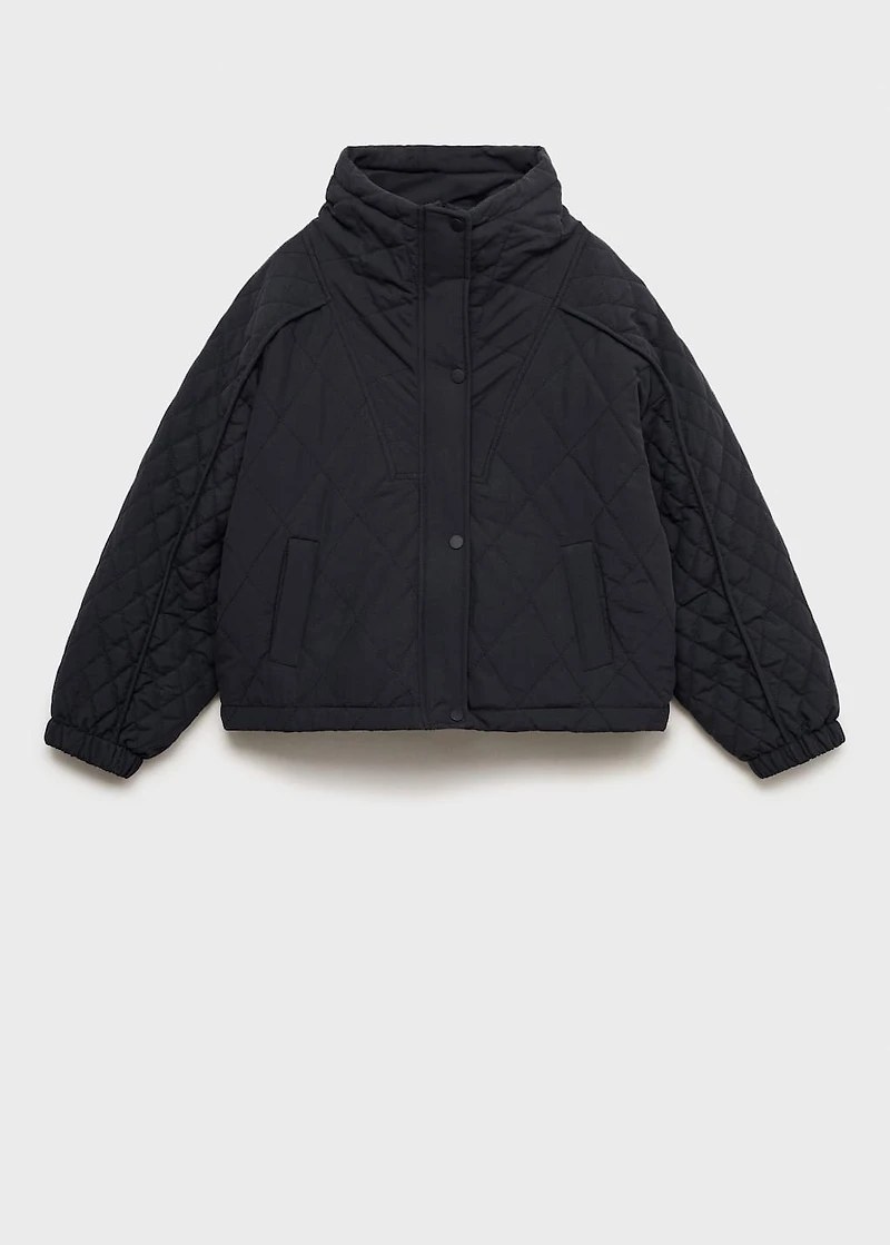 Oversize quilted down anorak