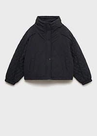 Oversize quilted down anorak